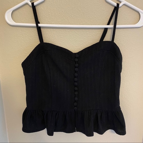 Forever 21 Black Crop Top - Picture 2 of 5